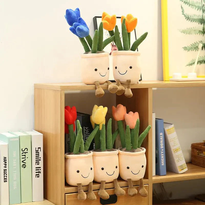 Fröhliche Blumen Kuscheltier – Süße Blumenfigur zum Kuscheln