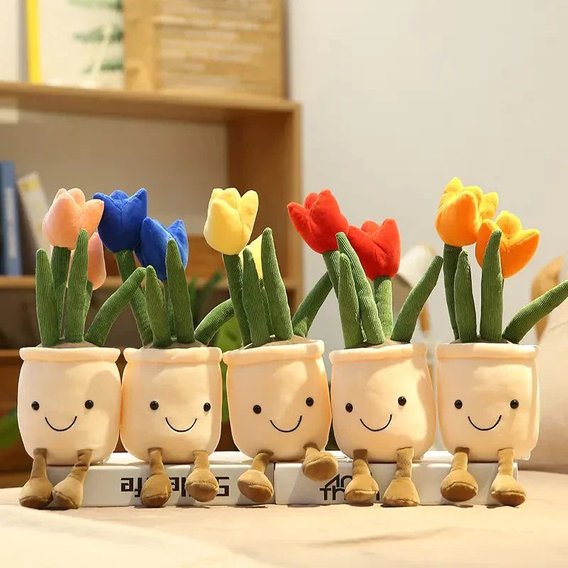 Fröhliche Blumen Kuscheltier – Süße Blumenfigur zum Kuscheln