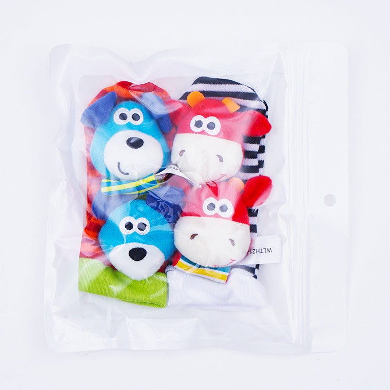 Sensorische Plüschsocken und Armband für Babys