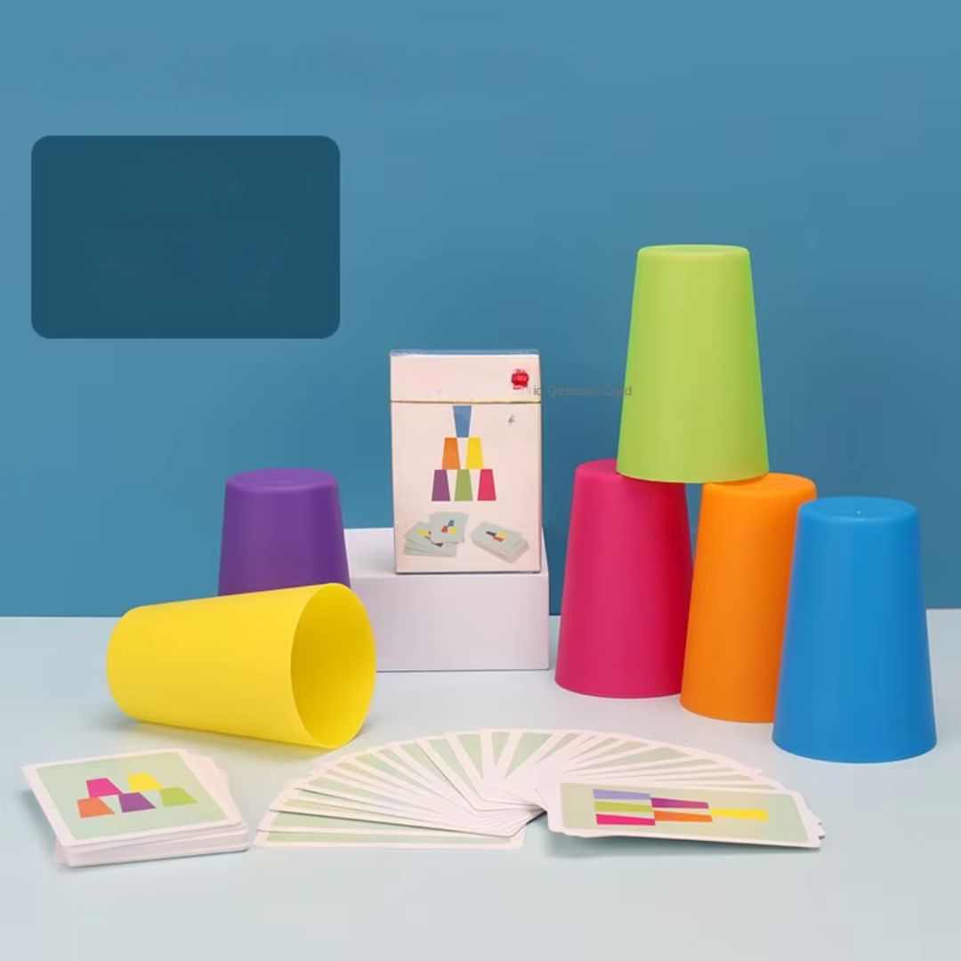 Montessori Stapelbecher Spiel für Kinder