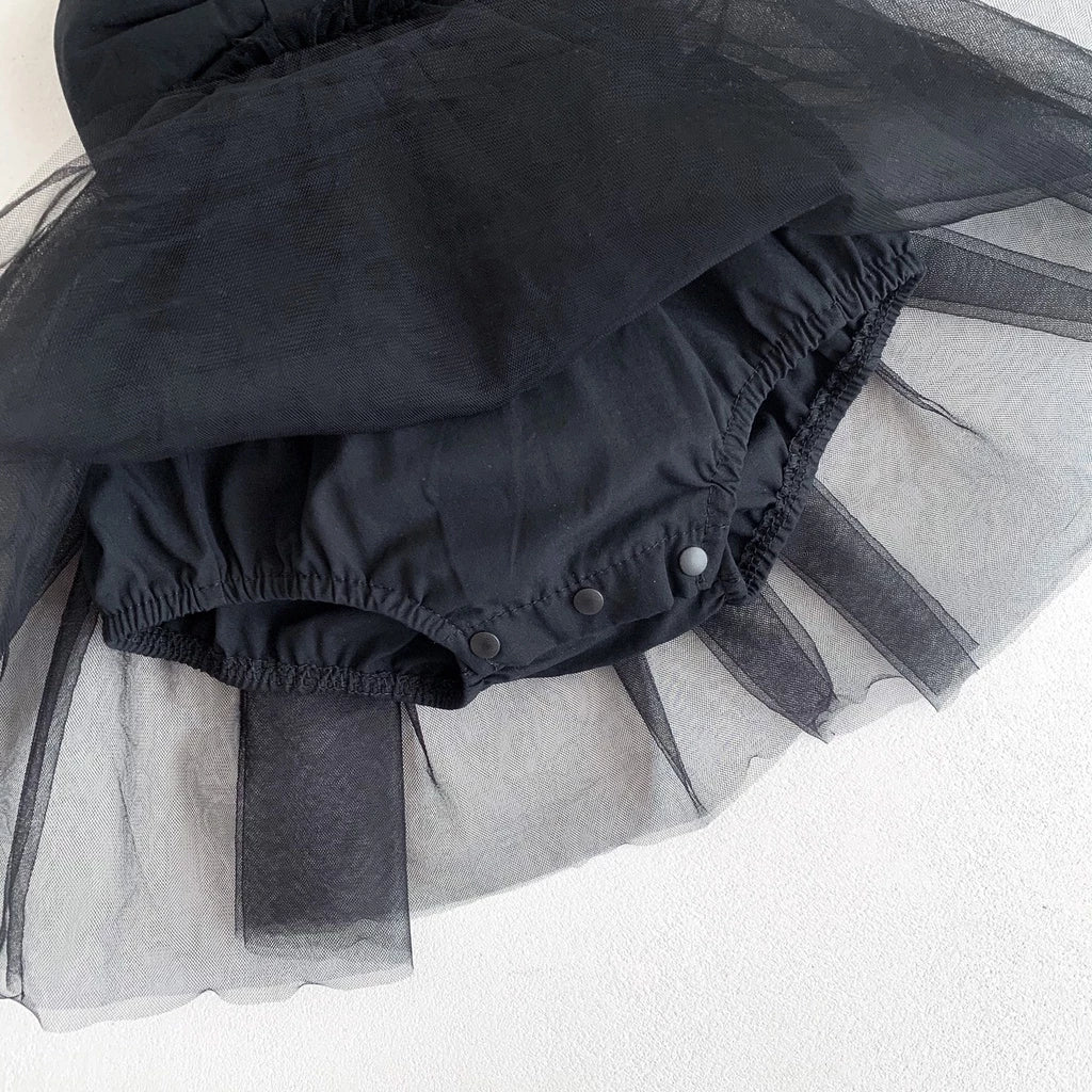 Niedliches Baby-Kleid mit Schleife – Tüllkleid für Mädchen in zartem Design