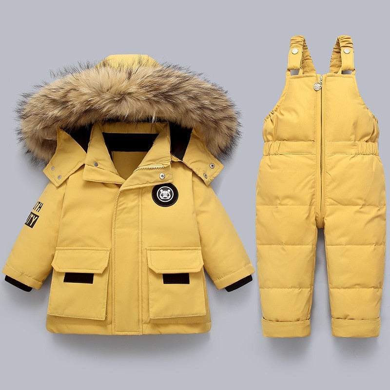 Kuschelige Warme Kinderjacke und Overall – Perfekter Schutz für kalte Tage