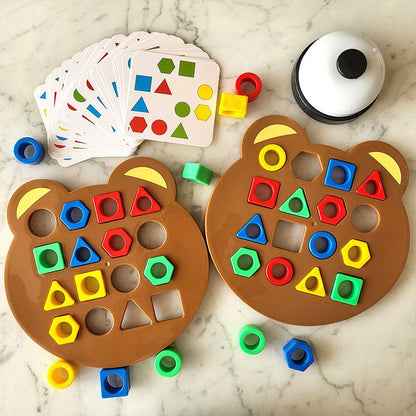 Montessori Formensortierspiel für Kinder – Lernspielzeug zur Förderung der Feinmotorik