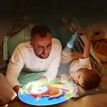 Magische Gutenachtgeschichten – Projektor mit Taschenlampe für Kinder