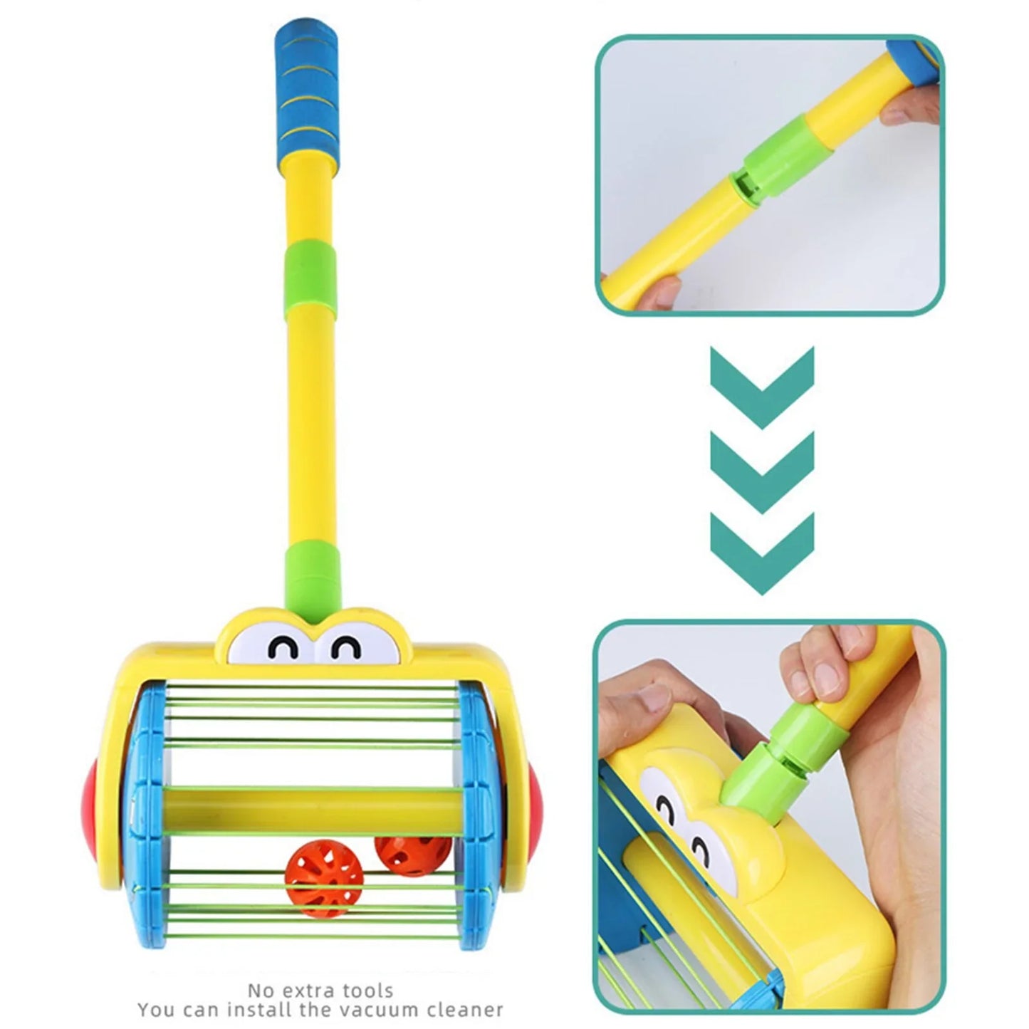 Spaßiges Aufräumen – Kinder Staubsauger-Set