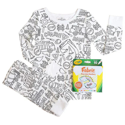 DIY Kinder Pyjama zum Ausmalen – Kreativer Spaß für Kinder