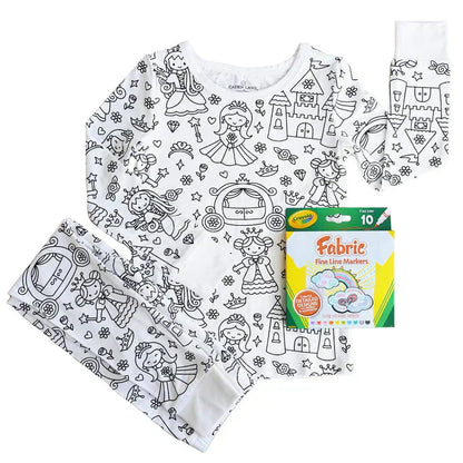 DIY Kinder Pyjama zum Ausmalen – Kreativer Spaß für Kinder