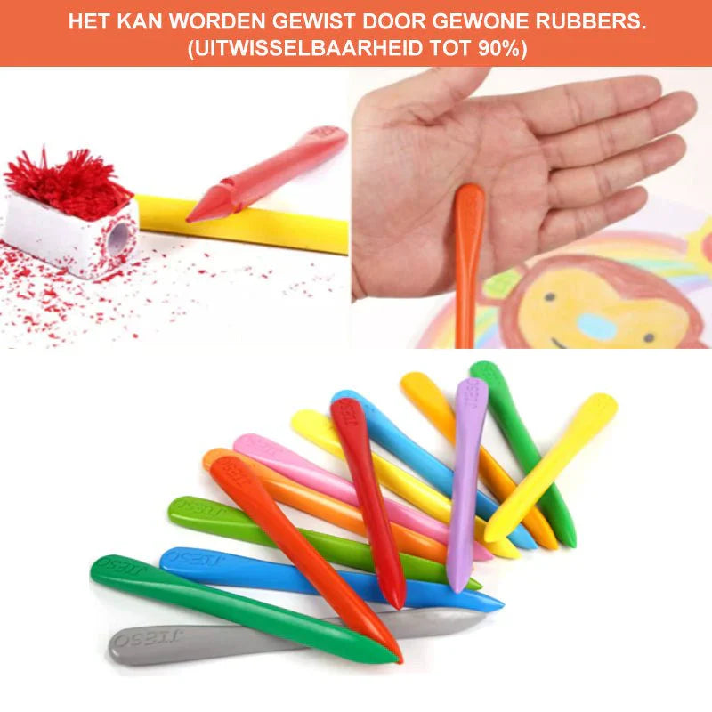 Umweltfreundliche Bunte Wachsmalstifte für Kinder