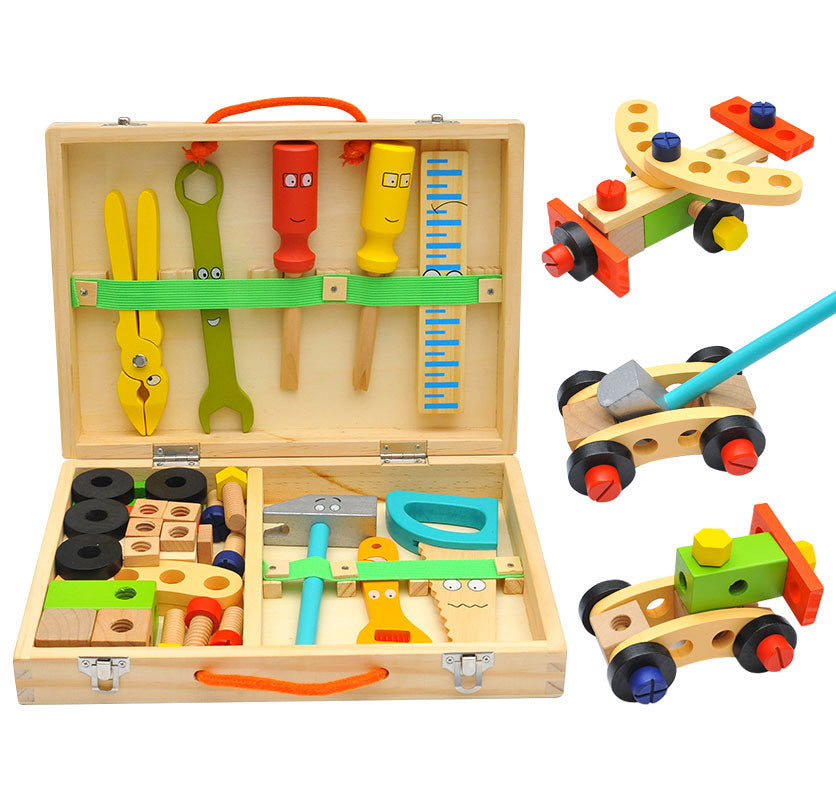 WoodyBox - Montessori Holz-Werkzeugkasten