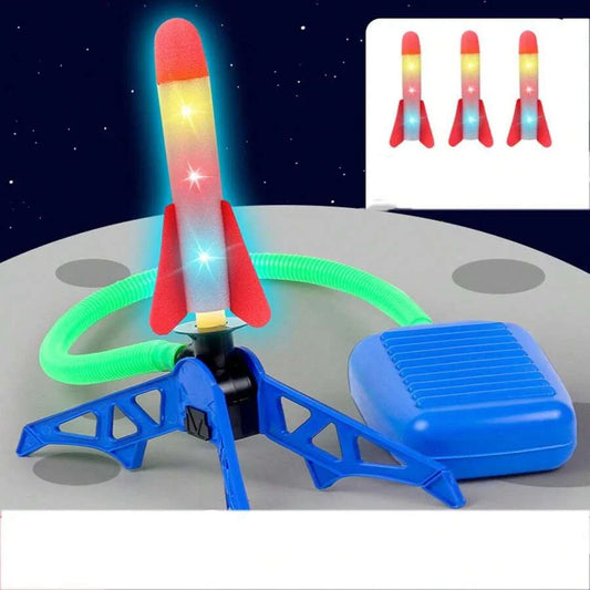 Schaumstoff-Raketenwerfer für Kinder – Outdoor Spielspaß mit Flugraketen (ohne Licht)