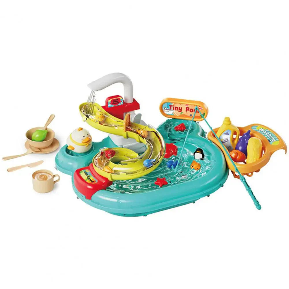 Interaktiver Wasser-Abenteuer-Spaß – Kinder Spielküche und Angelset