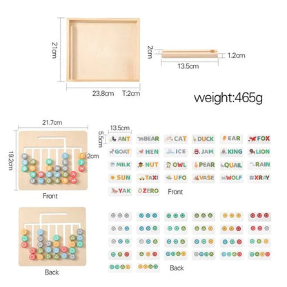 Wortspiel-Spaß – Pädagogisches Holz-Buchstabenspiel für Kinder