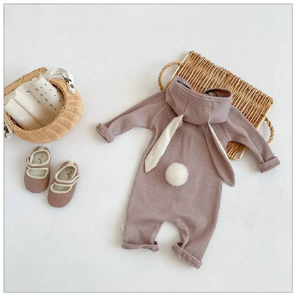 Kuscheliger Hasen-Strampler – Baby-Overall mit süßen Ohren