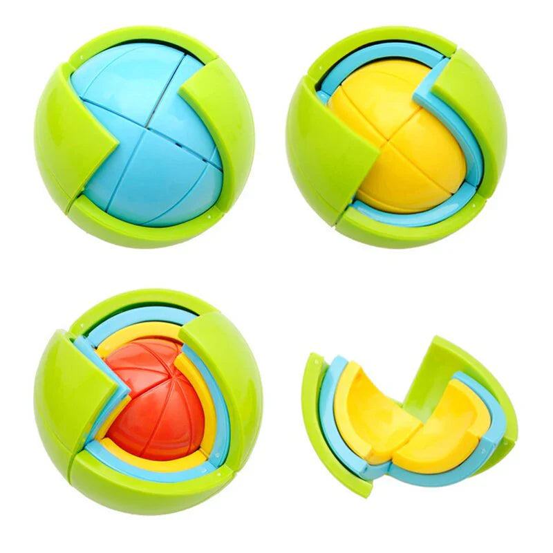Buntes 3D Puzzle Ballenspiel – Kreativitäts- und Problemlösungsförderung für Kinder
