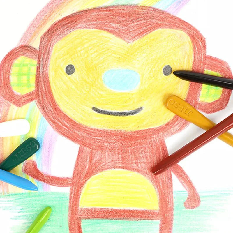Umweltfreundliche Bunte Wachsmalstifte für Kinder