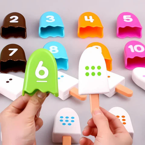 Lernspielzeug Eiscreme-Set – Zählen und Spielen mit Spaß