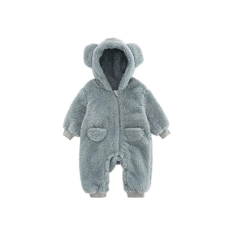 Kuscheliger Baby-Fleece-Overall mit Tierdesign