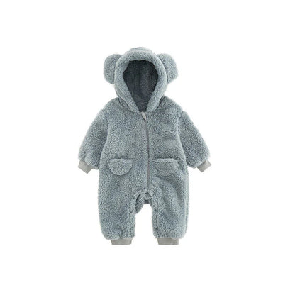Kuscheliger Baby-Fleece-Overall mit Tierdesign