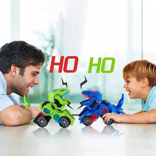 Dino-Auto mit automatischer Verwandlung – Mit Licht und Sound
