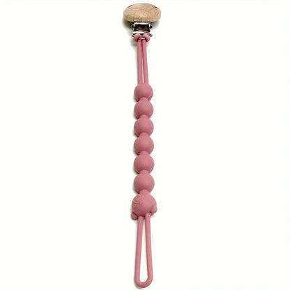 Bärchen Schnullerkette mit Sicherheitsclip für Babys