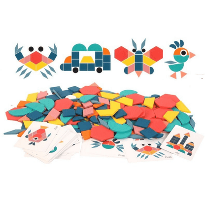 Kreativität Spielerisch Entfalten – Geometrisches Holzpuzzle für Kinder
