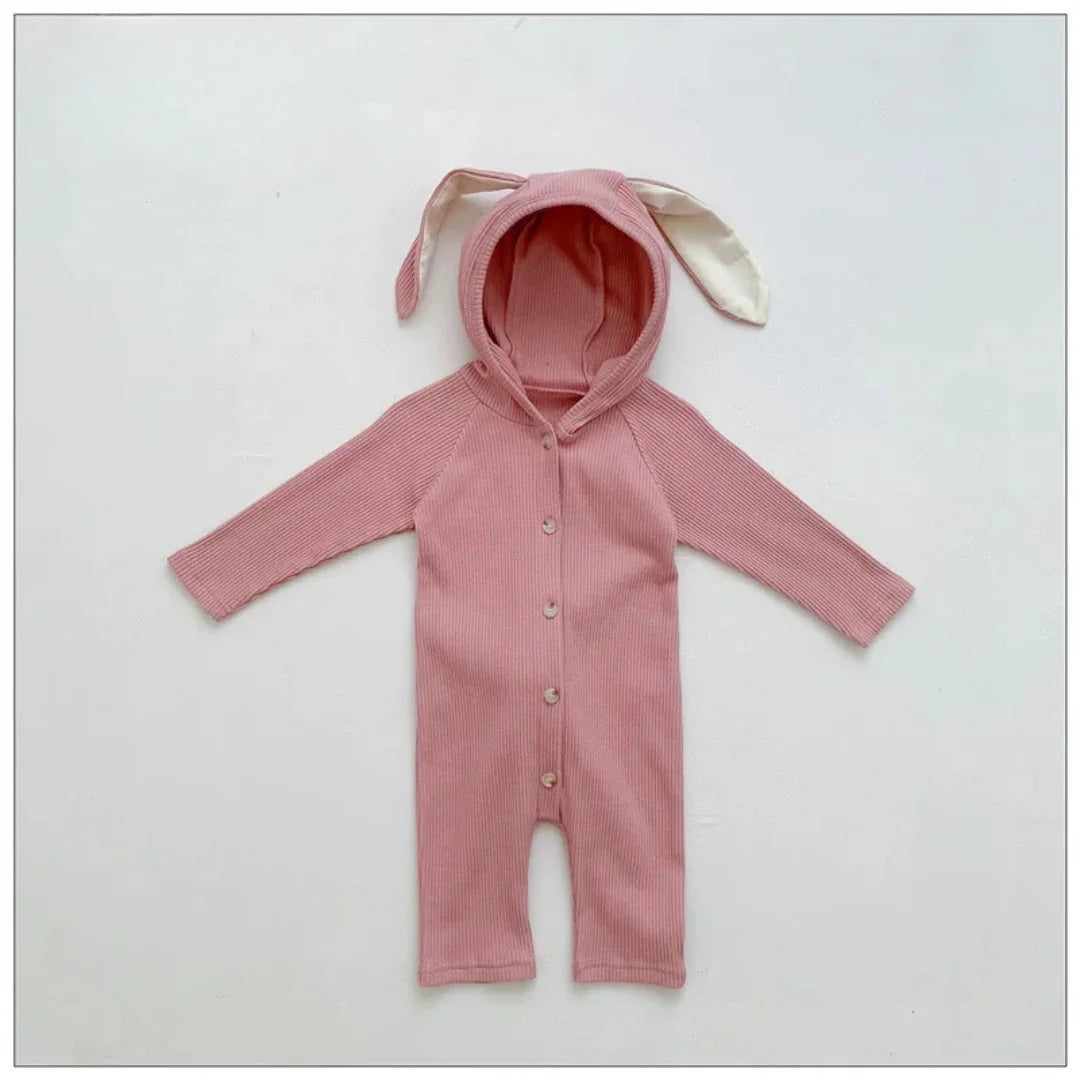 Kuscheliger Hasen-Strampler – Baby-Overall mit süßen Ohren