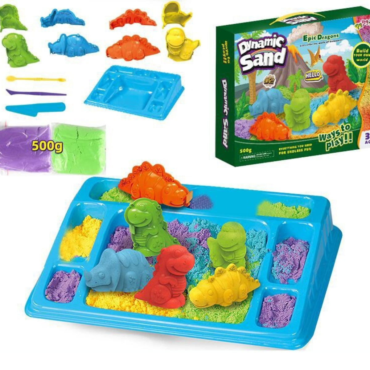 Sensorischer Kinetischer Sand-Bausatz für Kinder