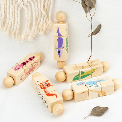 Entdecker-Spaß – Interaktives Holzpuzzle für Kinder