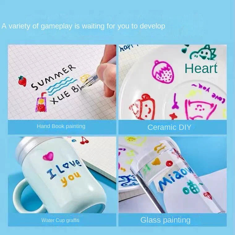 Buntes Gelstift-Set für kreative 3D-Malerei und Kunstprojekte