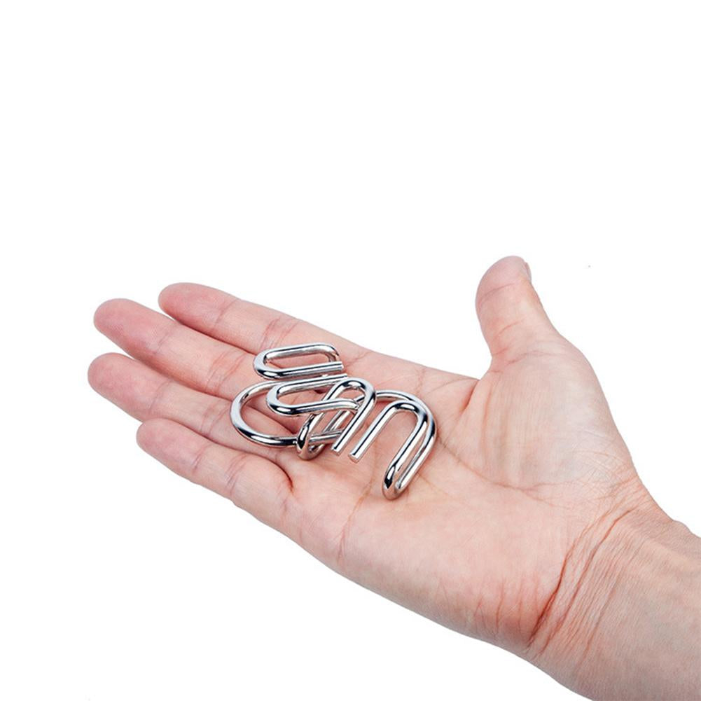 Metall-Puzzle-Ring-Set – Kniffliger Spaß für Denksportfreunde