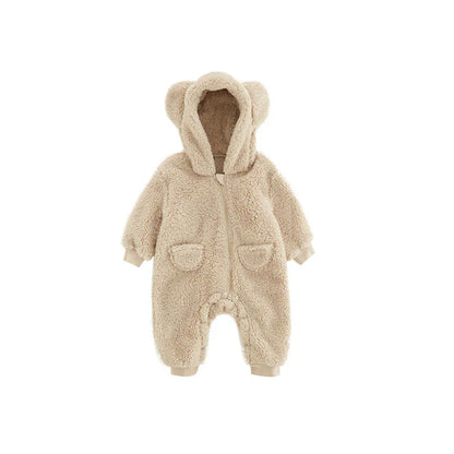 Kuscheliger Baby-Fleece-Overall mit Tierdesign