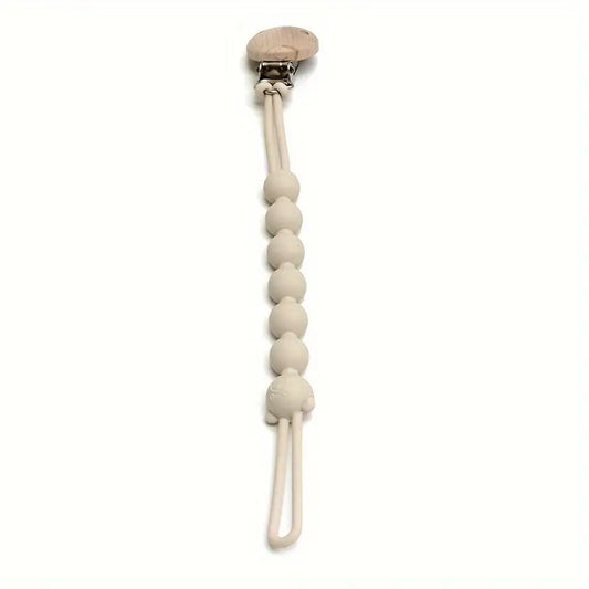 Bärchen Schnullerkette mit Sicherheitsclip für Babys