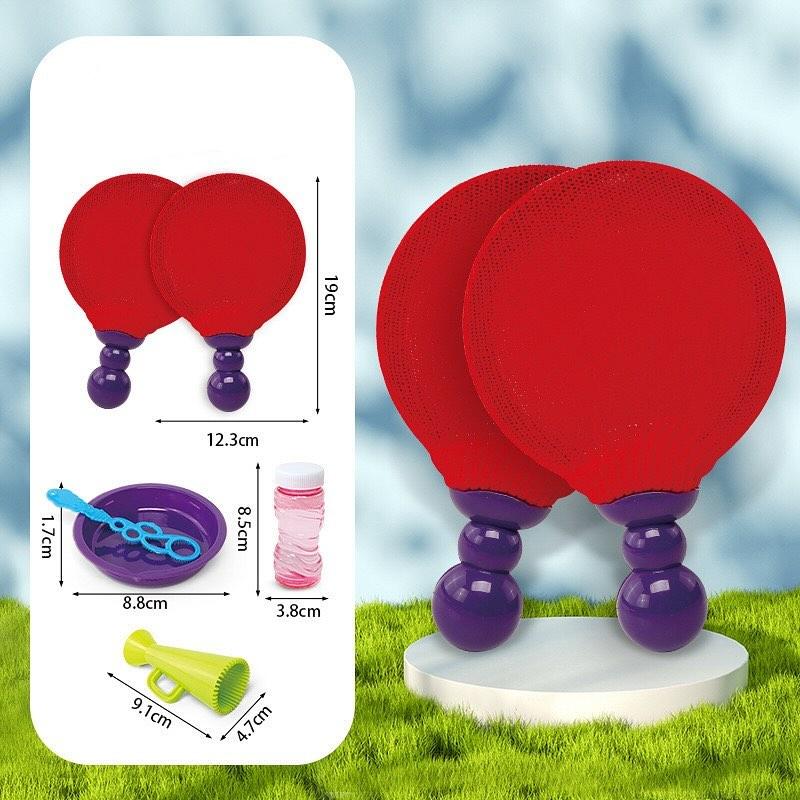 Bunte Seifenblasen Pingpong Spiel