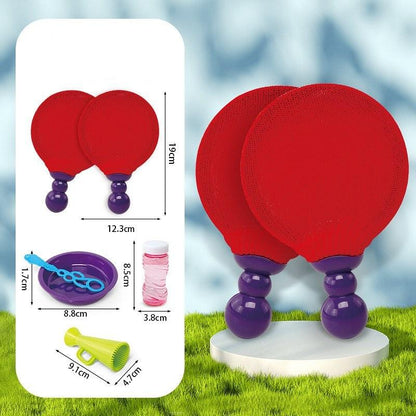 Bunte Seifenblasen Pingpong Spiel