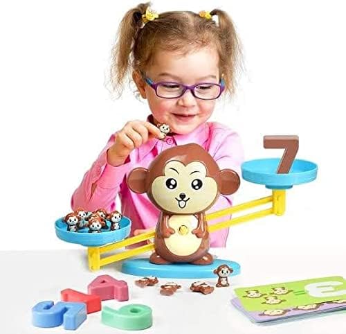 Spaßiges Mathematikspiel mit der Affenwaage – Lernspielzeug für Kinder