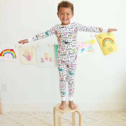 DIY Kinder Pyjama zum Ausmalen – Kreativer Spaß für Kinder