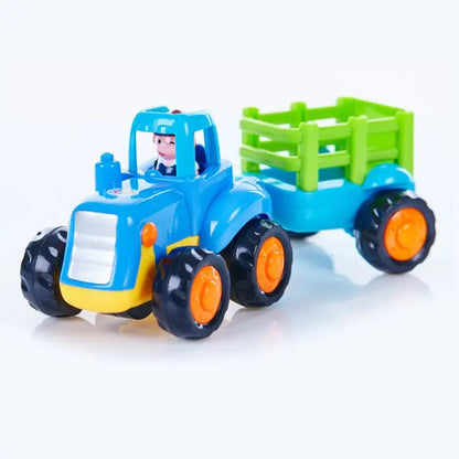 Farbenfrohe Baustellenfahrzeuge für Kinder