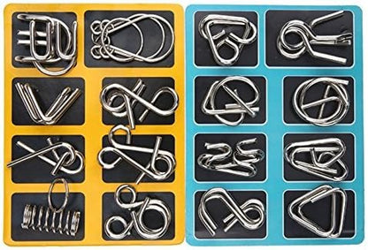 Metall-Puzzle-Ring-Set – Kniffliger Spaß für Denksportfreunde
