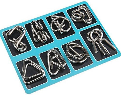 Metall-Puzzle-Ring-Set – Kniffliger Spaß für Denksportfreunde