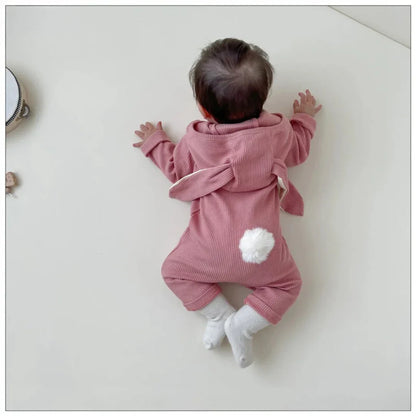 Kuscheliger Hasen-Strampler – Baby-Overall mit süßen Ohren