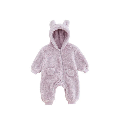 Kuscheliger Baby-Fleece-Overall mit Tierdesign