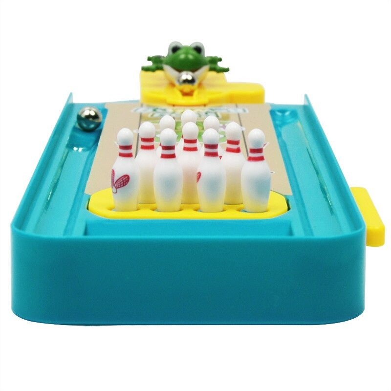 Mini-Frosch-Bowling – Spielerisches Geschick für die ganze Familie