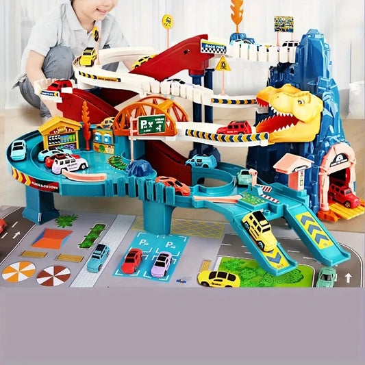 Dinosaurier Abenteuer-Spielset mit Fahrzeug