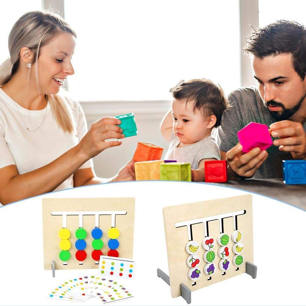 Montessori Lernspiel für Kinder – Farben- und Formen-Sortierpuzzle