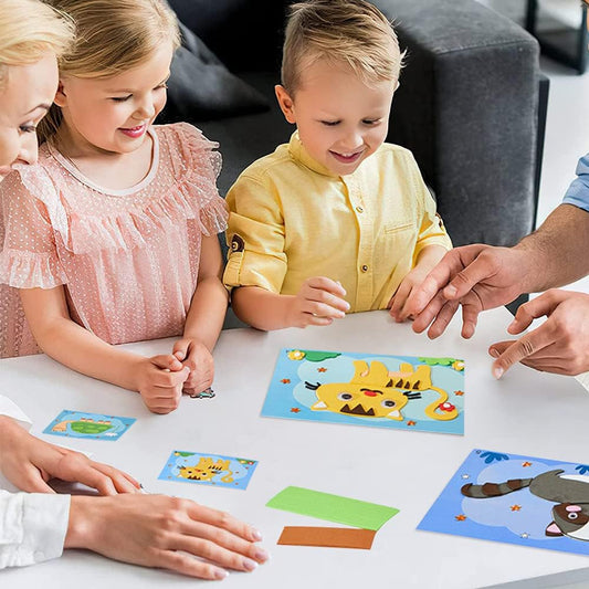 Kreatives 3D-Schaumstoff-Puzzle mit Aufklebern – Bastelspaß für Kinder
