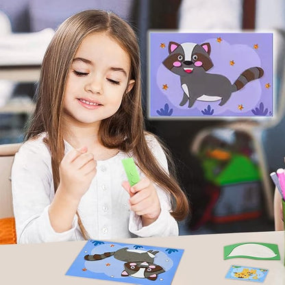 Kreatives 3D-Schaumstoff-Puzzle mit Aufklebern – Bastelspaß für Kinder