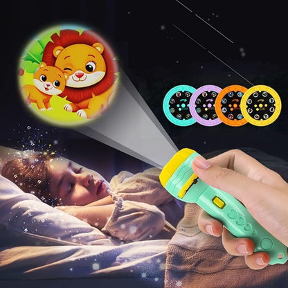 Magische Gutenachtgeschichten – Projektor mit Taschenlampe für Kinder