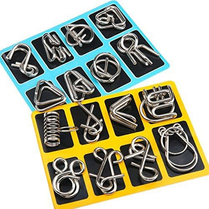 Metall-Puzzle-Ring-Set – Kniffliger Spaß für Denksportfreunde