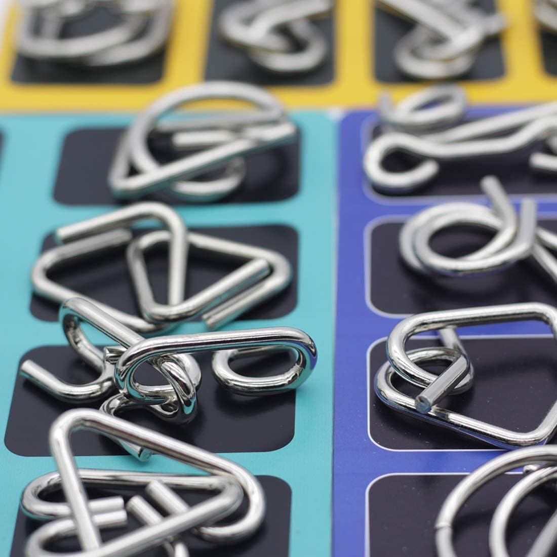 Metall-Puzzle-Ring-Set – Kniffliger Spaß für Denksportfreunde