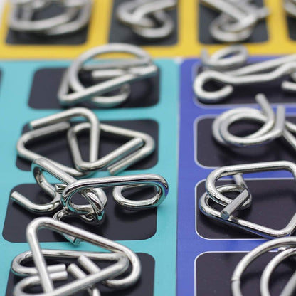 Metall-Puzzle-Ring-Set – Kniffliger Spaß für Denksportfreunde